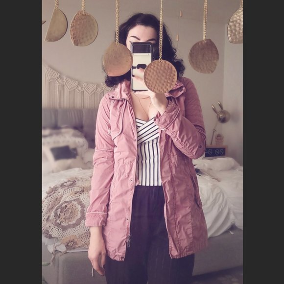 Esprit light coat, pink, size S, EUC - Picture 6 of 7